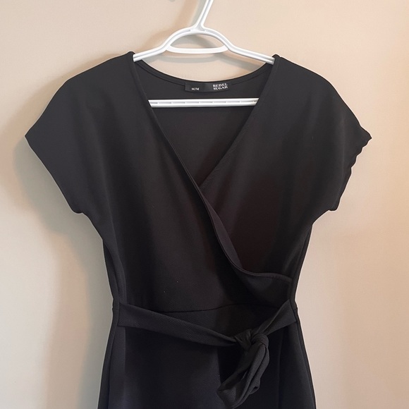 Black Wrap Dress - Picture 7 of 9